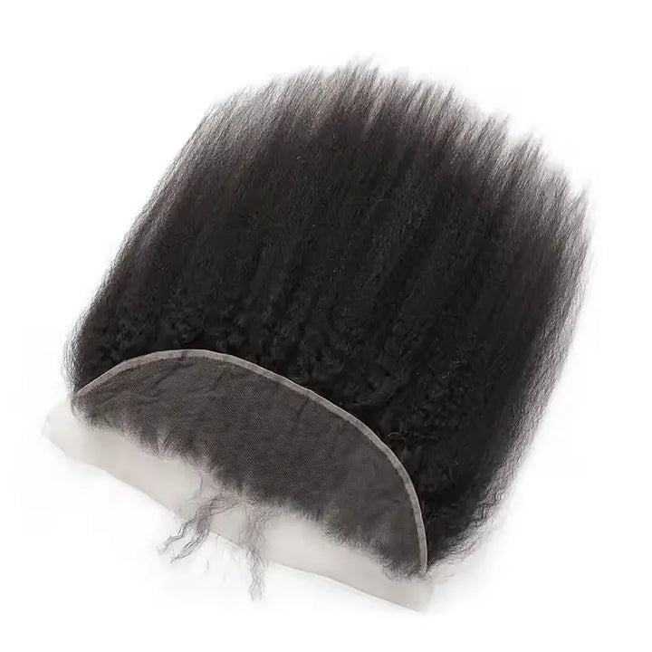 Cheveux humains crépus lisses 13x4 HD Lace Front 