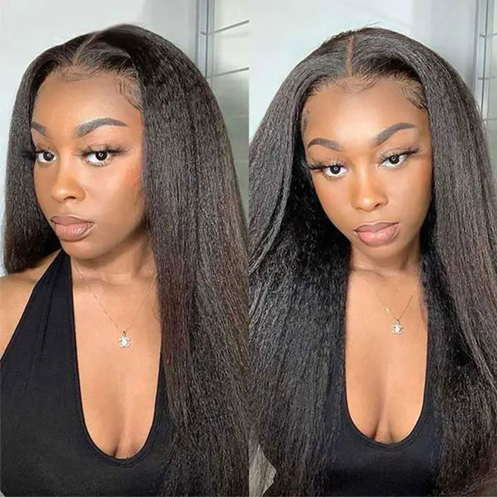 3 paquetes de cabello humano liso y rizado con encaje frontal de 13x4 transparente 