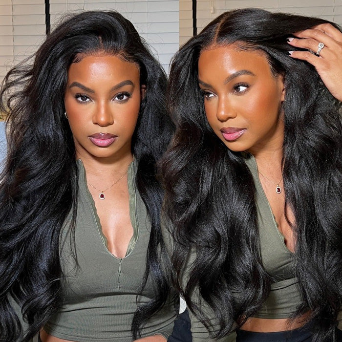 Kinky Straight 13x4 Lace Front Human Hair Wigs for Women