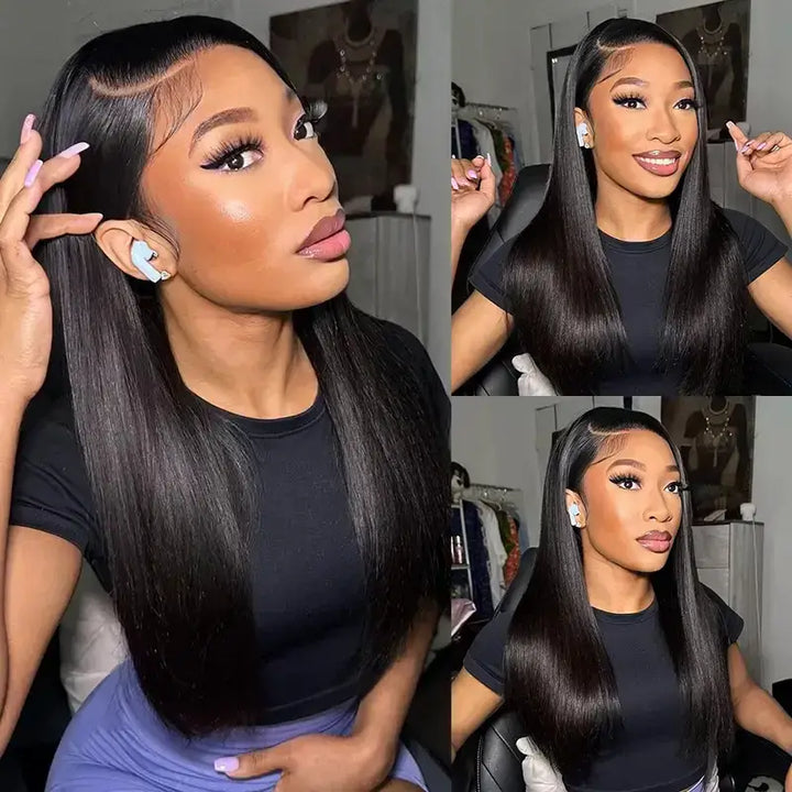 Lot de 3 mèches de cheveux Beliana, cheveux humains vierges bouclés Jerry 