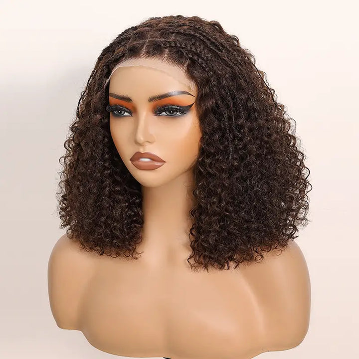 Readitress? Boho-Inspired Braided Top Deep Curly 5x5 Glueless Human Hair Wig
