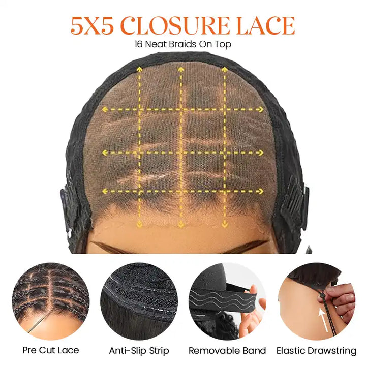 Readitress? Boho-Inspired Braided Top Deep Curly 5x5 Glueless Human Hair Wig