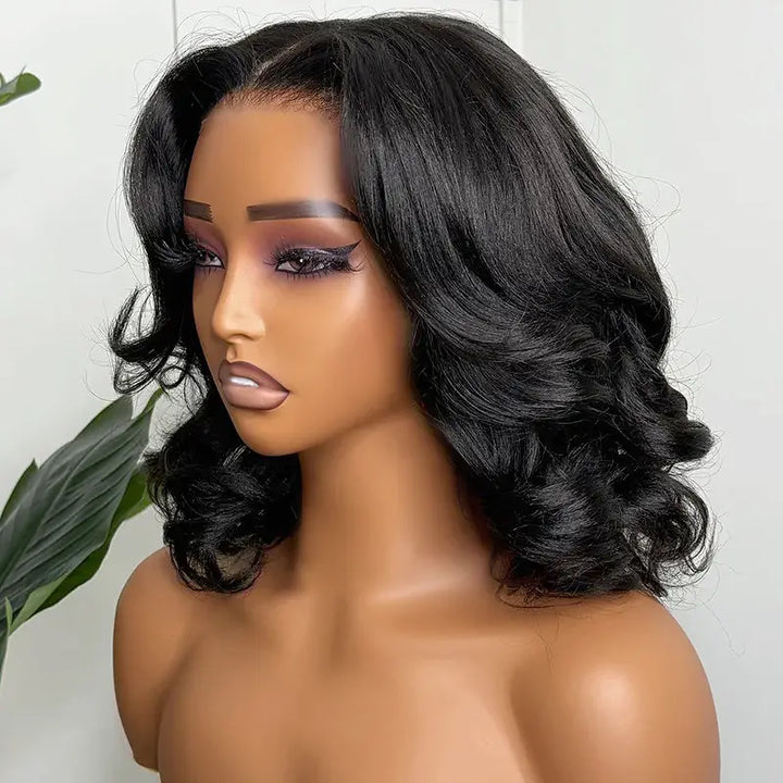 Perruque en dentelle transparente sans colle 13x4 Wear Go 