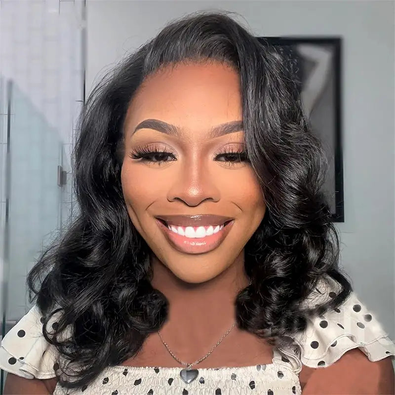 Perruque en dentelle transparente sans colle 13x4 Wear Go 