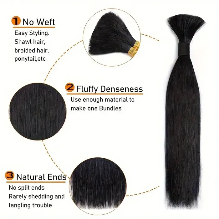 Kinky Straight Ponytail with Weave Hair Extensions Wrap Around Ponytails Hairpieces
