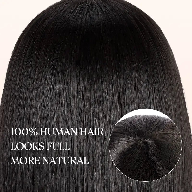 Beliana Human Hair Bob Wig with Bangs – Ready to Wear | No Glue, Beginner Friendly