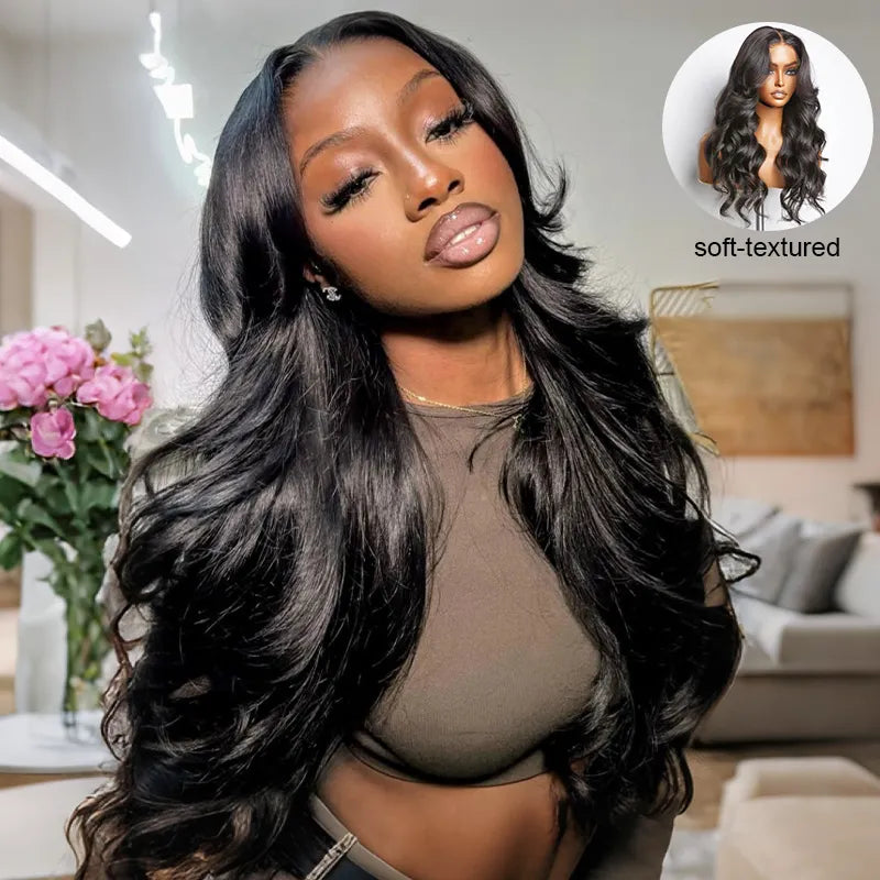 Body Wave 5x5 Transparent Lace Closure Huamn Hair Wig