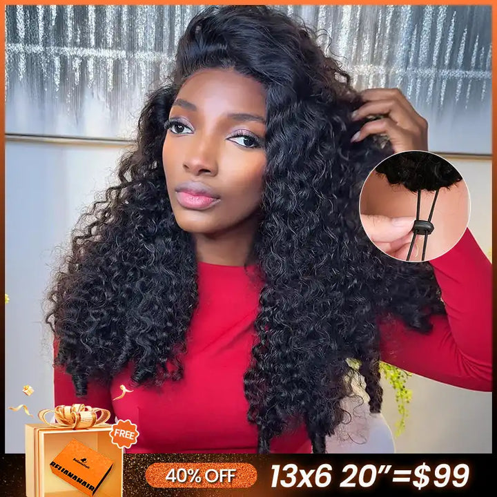 13×6 Glueless Burmese Curly Lace Wig – Pre-Cut Lace, Beginner Friendly, 200% Density