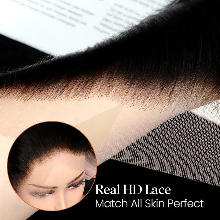 Beliana Straight Human Hair Closure, 2x6–13x4 ,Transparent & HD Lace