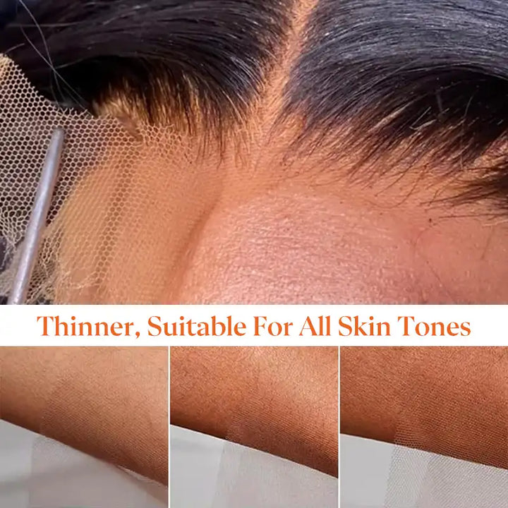 Beliana Straight Human Hair Closure, 2x6–13x4 ,Transparent & HD Lace