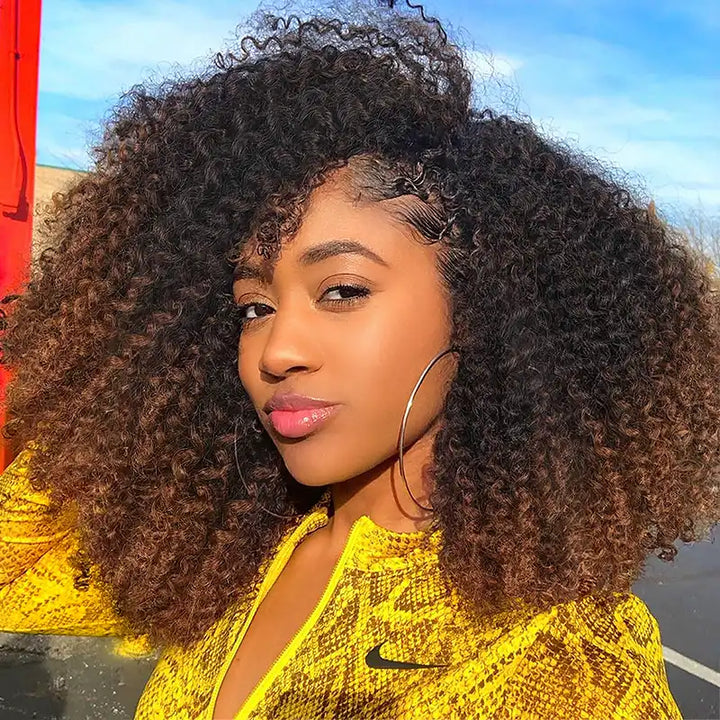 $109 = 3 Bundles | Curly Feather Crochet Human Hair Extensions Pre-Separated Knotless