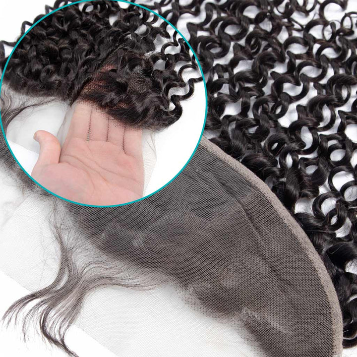 Jerry Curly Human Hair 13x4 Transparent Lace Front