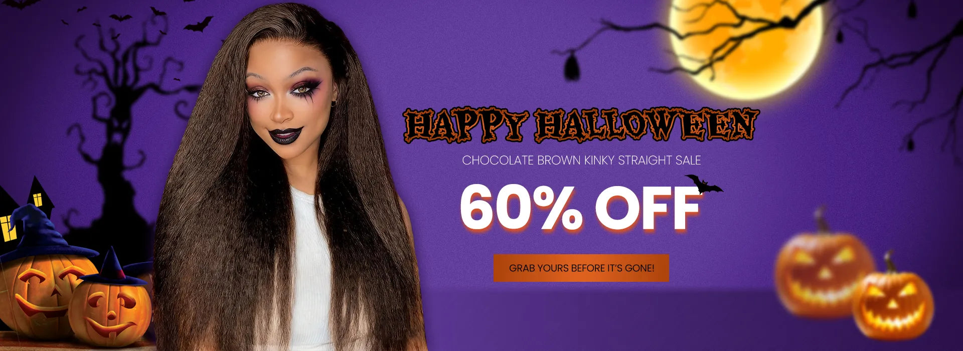 kinky straight hair chocolate brown wig 