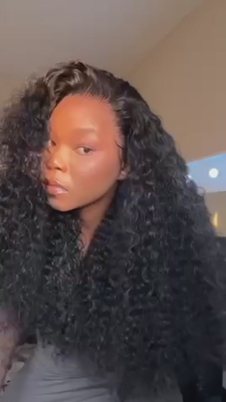 13×6 Glueless Burmese Curly Lace Wig – Pre-Cut Lace, Beginner Friendly