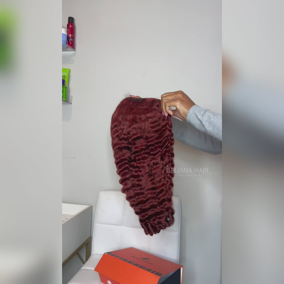 Peluca de cabello humano liso con encaje frontal transparente de 13 x 4 