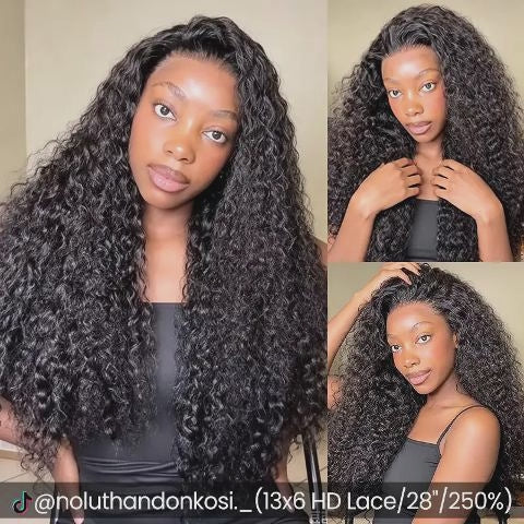 13×6 Glueless Burmese Curly Lace Wig – Pre-Cut Lace, Beginner Friendly